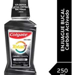 COLGATE TOTAL 12 CARBON ACTIVADO ENJ.BUCAL X 250